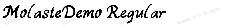 MolasteDemo Regular字体转换